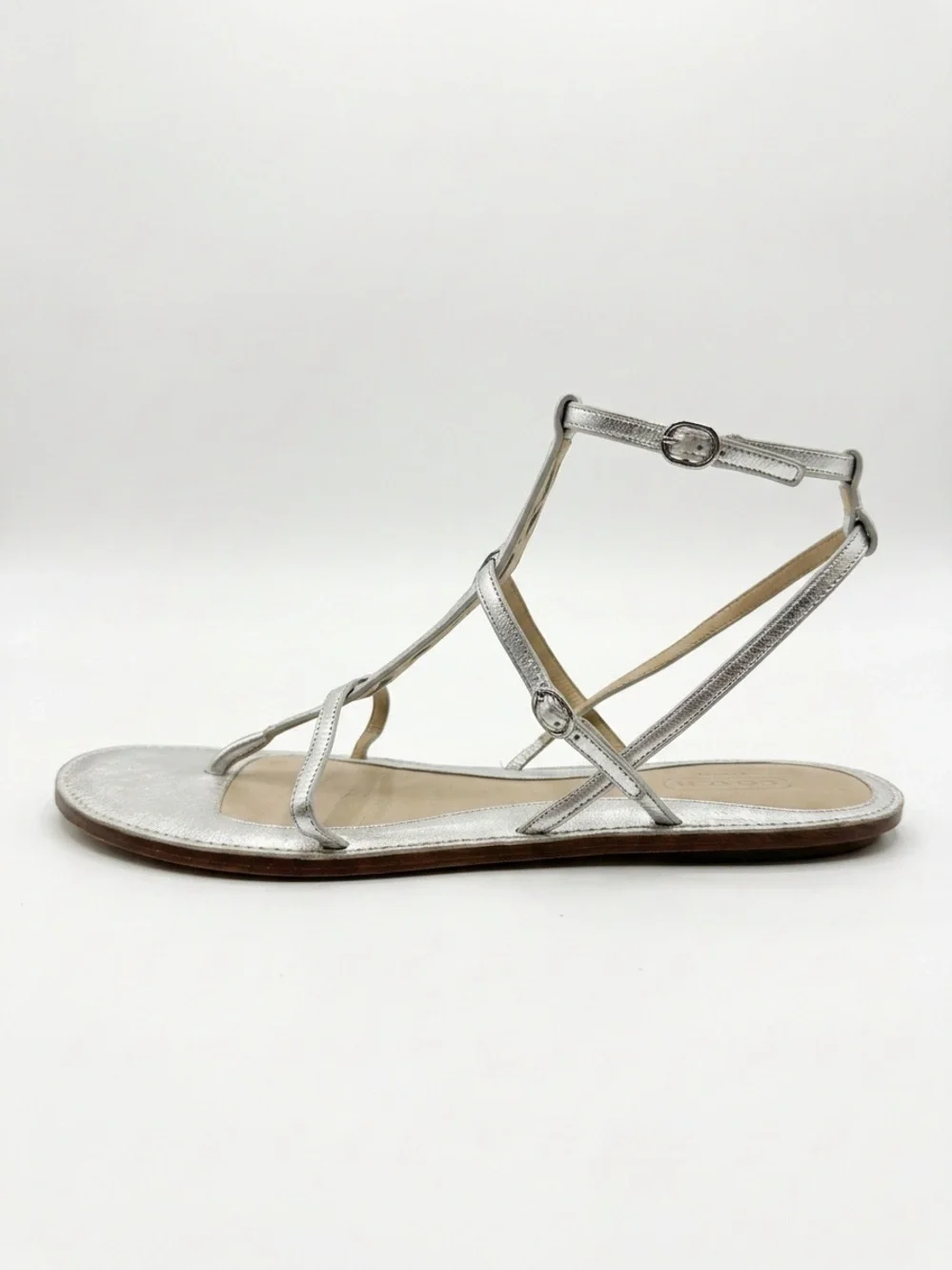 Coach Silver Geralynn Gladiator Sandal